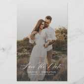Moderne Hochzeit im Foto Save the Date Flyer (Vorne)