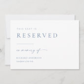 Moderne Hochzeit im Gedenken an das Zeichen | Blau (Vorderseite)