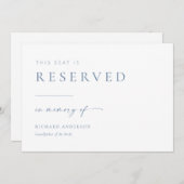 Moderne Hochzeit im Gedenken an das Zeichen | Blau (Vorne/Hinten)