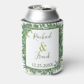 Moderne Hochzeit im Grünen Dosenkühler (Kanne Rückseite)
