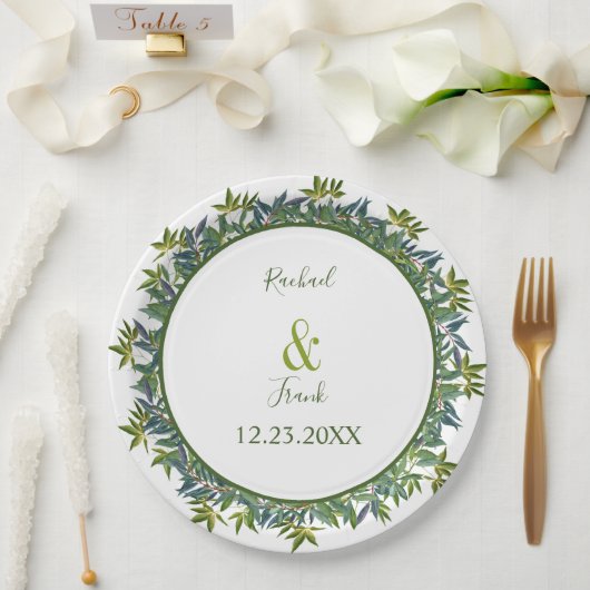 Moderne Hochzeit im Grünen Pappteller (Hochzeit)