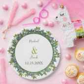 Moderne Hochzeit im Grünen Pappteller (Party)