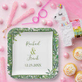 Moderne Hochzeit im Grünen Pappteller (Party)