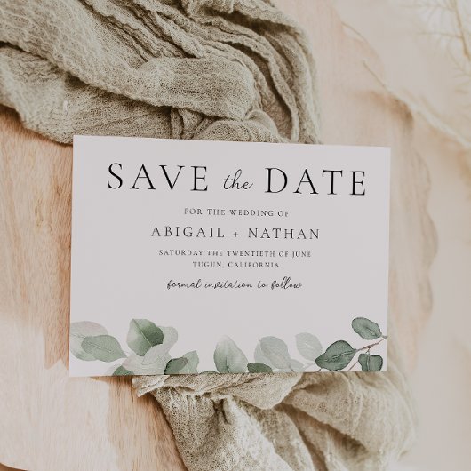 Moderne Hochzeit im Grünen Save The Date