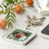 Moderne Hochzeit im Grünen Schlüsselanhänger (Seite)