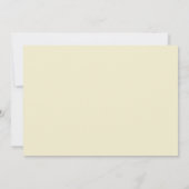 Moderne Hochzeit im Herbst Weißer Blumengewässer Save The Date (Rückseite)