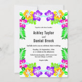 Moderne Hochzeit im tropischen botanischen Garten Einladung (Vorderseite)