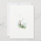 Moderne Hochzeit im Winter Einladung (Rückseite)