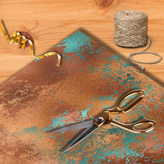 Moderne Hochzeit in Aqua & Imitate Seidenpapier