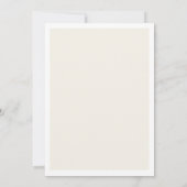 Moderne Hochzeit in Deep Navy mit Blue und Cream Einladung (Rückseite)