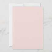 Moderne Hochzeit in Rosa Save The Date (Rückseite)