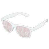 Moderne Hochzeit in Rosa Sonnenbrille (Schrägansicht)