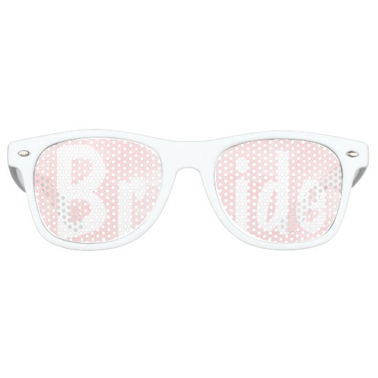 Moderne Hochzeit in Rosa Sonnenbrille (Vorderseite)