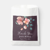 Moderne Hochzeit in Rosa und Gold Geschenktütchen (Vorderseite)