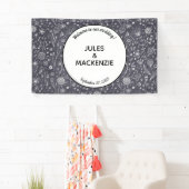 Moderne Hochzeit in Schwarz und Weiß Banner (Insitu)