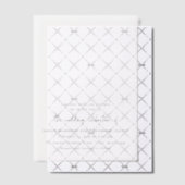 Moderne Hochzeit in Schwarz und Weiß Pergament Einladungen (Versetzt (Einladung))