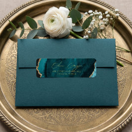 Moderne Hochzeit in Türkisgrün