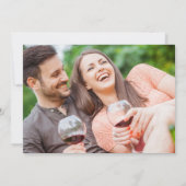 Moderne Hochzeit in Urlaubsort Einladung (Rückseite)