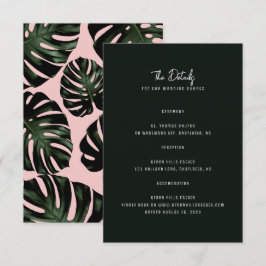 Moderne Hochzeit in Urlaubsort Einladung