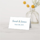 Moderne Hochzeit in Wasserfarben Platzkarte (Rückseite)