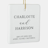 Moderne Hochzeit Keramikornament (Rechts)