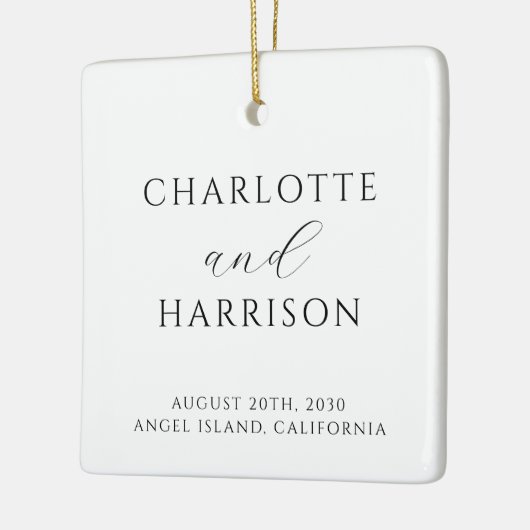 Moderne Hochzeit Keramikornament (Links)