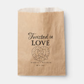 Moderne Hochzeit Knoten Brezel Geschenktüte Geschenktütchen (Vorderseite)