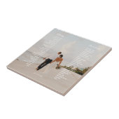 Moderne Hochzeit Kunst-Geschenk Fliese (Seite)