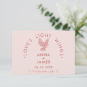 Moderne Hochzeit Minimalistisch Elegante Romeo und Dankeskarte (Stehend Vorderseite)