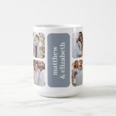 Moderne Hochzeit mit 8 Fotos Kaffeetasse (Mittel)