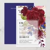 Moderne Hochzeit mit blauen Rose (Vorne/Hinten)