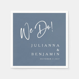 Moderne Hochzeit mit edlem, individuellem Schiefer Serviette
