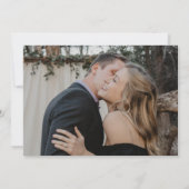 Moderne Hochzeit mit Foto Save The Date (Rückseite)
