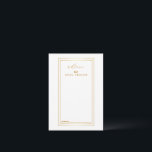 Moderne Hochzeit mit Gold und Weiß Hinweiskarte<br><div class="desc">Dies ist ein leerer,  eleganter Gold- und White Wedding Advice und wünscht Visitenkarte. Diese Karte zeigt einen doppelten goldenen Rechteck. Es ist perfekt wie Hochzeitskarten,  Platzkarten,  Visitenkarten und mehr. Klicken Sie auf die Schaltfläche Anpassen,  um das Design zu personalisieren.</div>