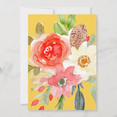 Moderne Hochzeit mit goldener Geometrie Einladung (Rückseite)