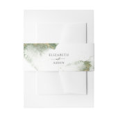 Moderne Hochzeit mit grünem Gold (Nachahmung) Einladungsbanderole (Vorderseite Beispiel)