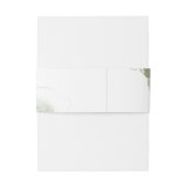 Moderne Hochzeit mit grünem Gold (Nachahmung) Einladungsbanderole (Rückseitenbeispiel)