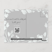 Moderne Hochzeit mit Lässigem Foto Postkarte (Rückseite)