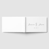 Moderne Hochzeit mit Laub Gästebuch (Voll)