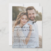 Moderne Hochzeit mit mehreren Fotos Save The Date (Vorderseite)