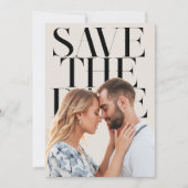 Moderne Hochzeit mit Minimalistischem Chic Foto Save The Date (Vorderseite)