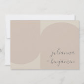 Moderne Hochzeit mit Minimalistischer Geometrie Einladung (Vorderseite)