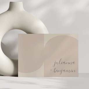 Moderne Hochzeit mit Minimalistischer Geometrie Einladung