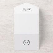 Moderne Hochzeit mit QR Code UAWG Foto All In One Einladung (Außenbereich)