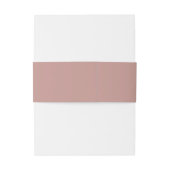 Moderne Hochzeit mit rosa Monogramm Einladungsbanderole (Rückseitenbeispiel)