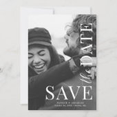 Moderne Hochzeit mit vollem Foto retten das Datum Save The Date (Vorderseite)