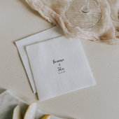 Moderne Hochzeit Napkin Serviette