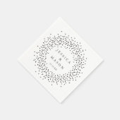 Moderne Hochzeit Napkins - Cocktail Napkin Serviette (Ecke)