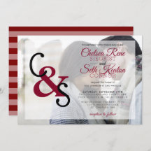 Moderne Hochzeit oder Jahrestag - Roter Maroon