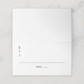 Moderne Hochzeit Platzkarte (Außenseite Aufgefaltet)